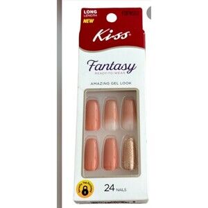 Kiss Glam Fantasy SEDUCTIVE LONG NAILS, FDFN502 PEACH COLOR